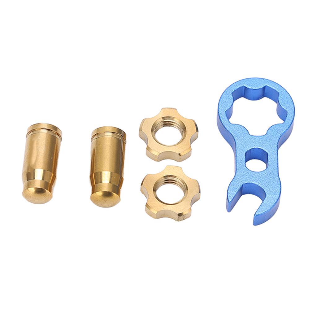   7pcs   Alloy     Valve   Strong Hardness Bike Tire Valve Cover Nut Set