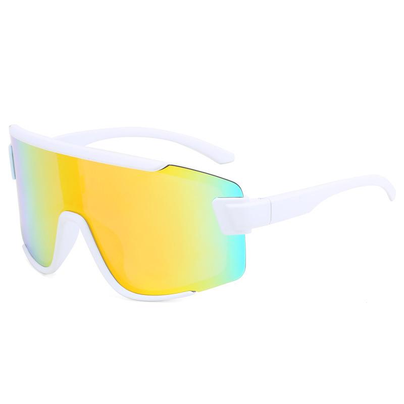 2025 New Children's Cycling Sunglasses Teenage One-Piece Sunglasses, Colorful Outdoor Glasses
