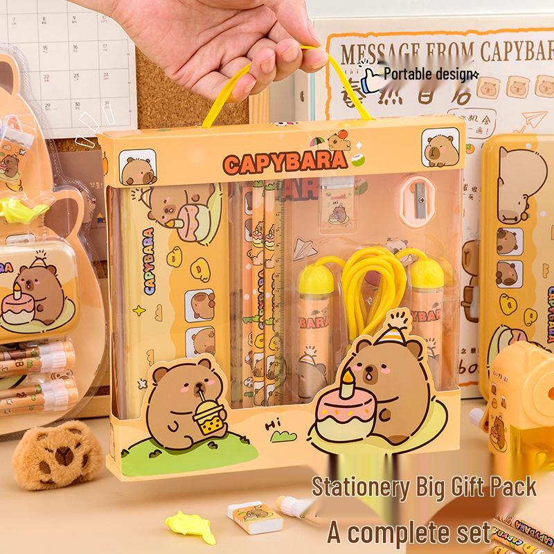 Capybara Creative Stationery Set - Perfect Kindergarten & Primary School Gift