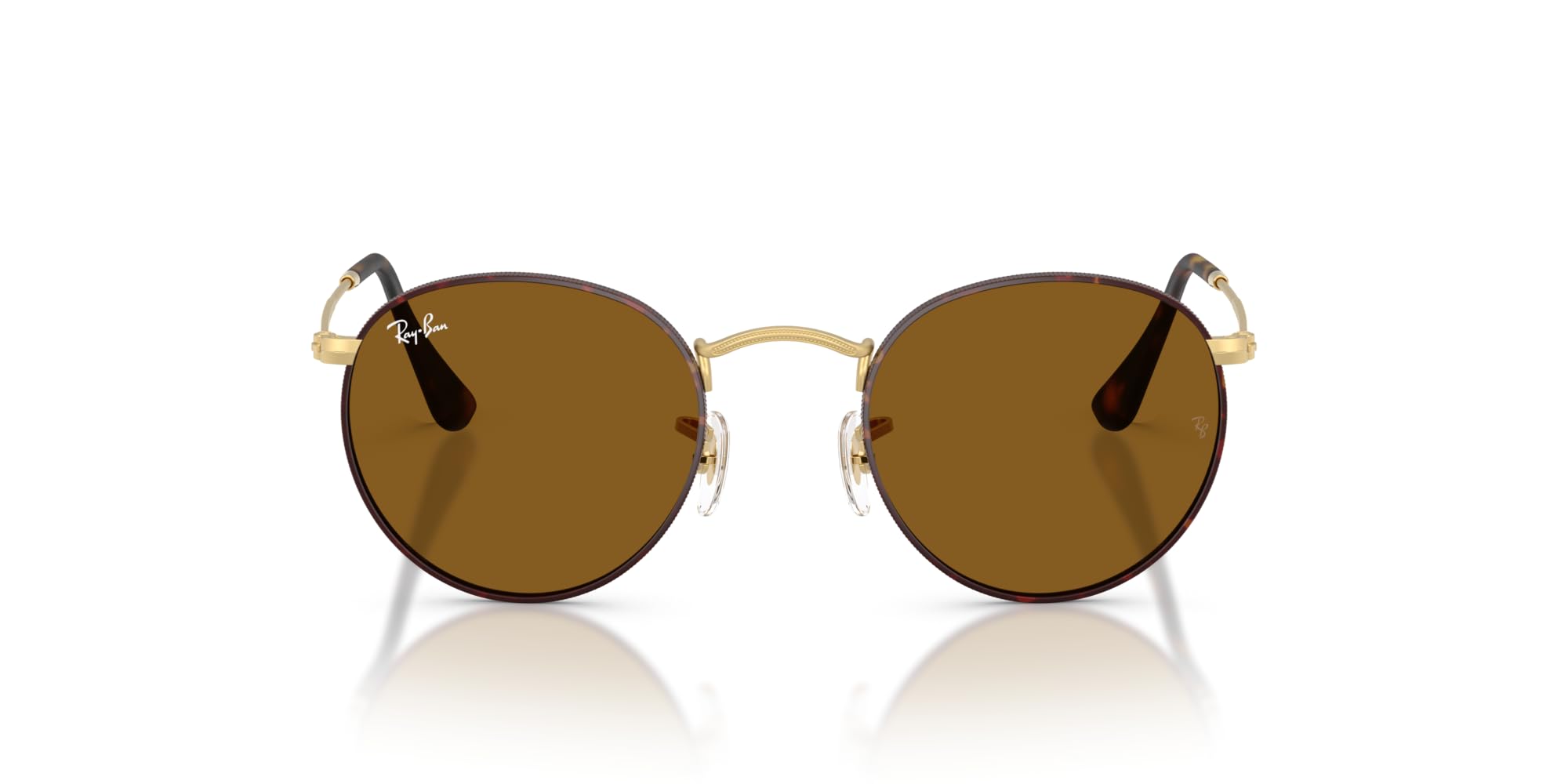 

Sunglasses 0RB3447 ROUND METAL MATTE HAVANA 92753350 ON MATTE ARISTA BROWN Polarized [Ray-Ban]