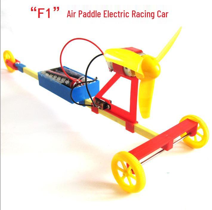 F1 Electric Racing Car Air Paddle Tricycle DIY Assembly Toy