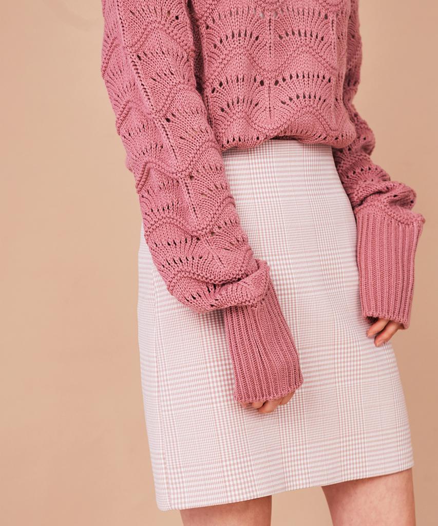 THE VERY THING T/Glen Check A Line Mini Skirt_Pk