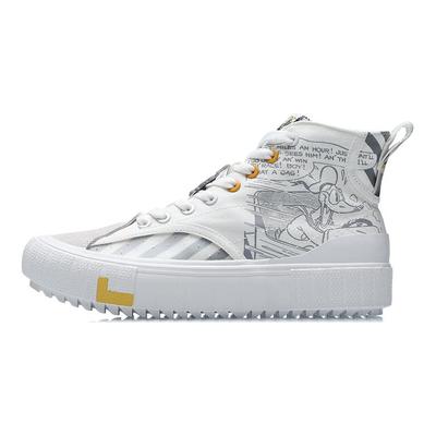 Li Ning Classic Canvas Hi X Disney 'White Grey' Women's AGCR180-3