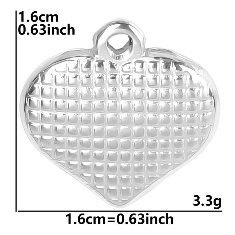 6pcs Titanium/Stainless Steel Heart Charms For Jewelry Making Supplies Fashion Diy Love Pendant Wings Flower Landscape Materials