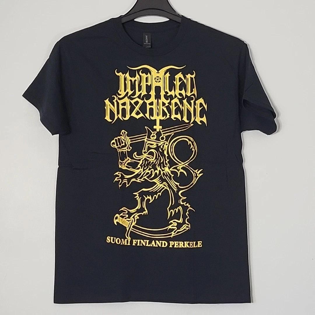 IMPALED NAZARENE Suomi Finland Perkele L LARGE T-Shirt Black Mens Band Picture L