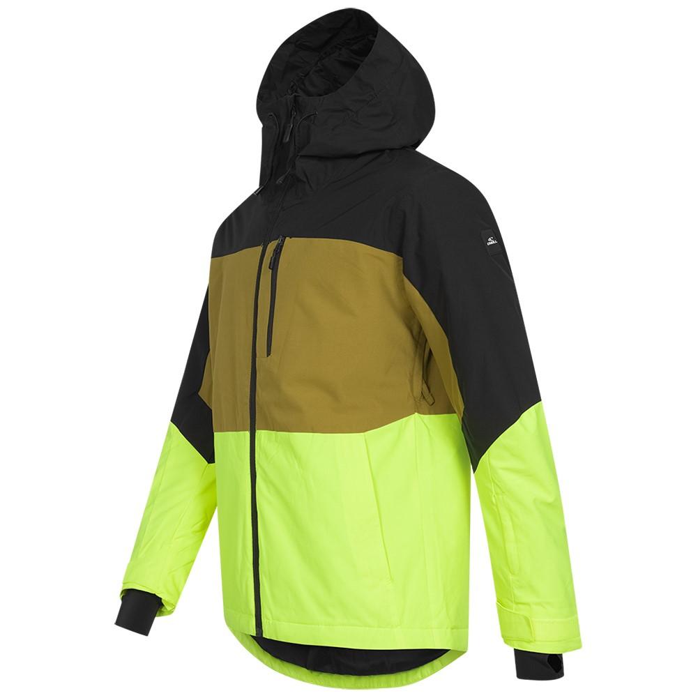 O'neill Rock Jacket Snow Wear Men Pyranine Yellow Color Block [2500031-42015] r.S