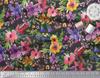 Soimoi Japan Crepe Satin Fabric Flower & Leaves Watercolor Decor Fabric Printed metre 42 Inch