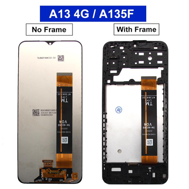 TFT Display For Samsung Galaxy A13 5G SM-A136U LCD Display Touch Screen for Galaxy A13 4G SM-A135F LCD Display Replace