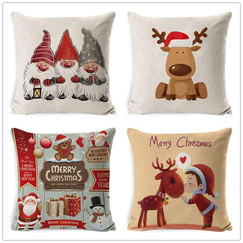 45cm Christmas Four Piece Pillowcase Set  Christmas Decoration Home Decoration 2024 Christmas Decoration