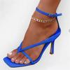 Fashion Summer Women's High Heels Sexy Square Head High Heel Sandals Fashion Thin High Heels Dress Shoes for Women Heels Banquet Sandals