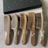 Tan Mujiang Lacquer Art Green Sandalwood Comb