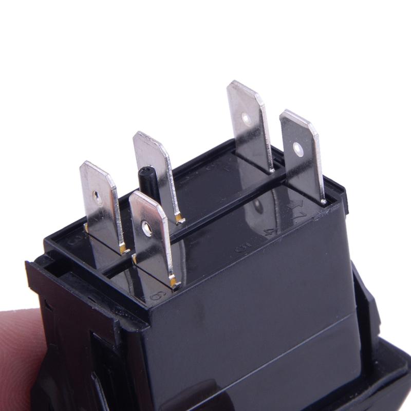 Orange Car LED Front Center Lighted Whip Laser Rocker Switch 5pin Fit for Boat SUV Trucks ATV UTV Marine Motorcycle Bus 12V 24V
