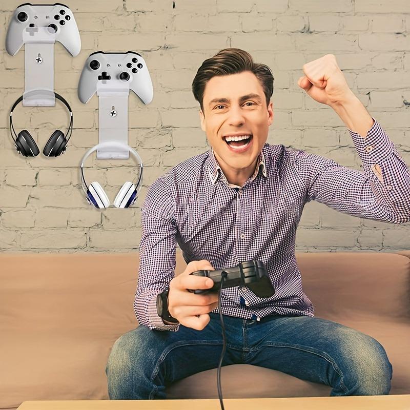 1pc-Acrylic Controller Stand – Wall Mount Transparent Display Rack for Game Controllers – Home & Game Room Decor – Gift for Men