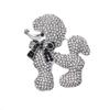 SKEDS Luxury Creative Heavy Industry Full Crystal Poodle Badges Pins For Women Men Fashion Classic Dog Rhinestone Party Brooches