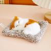 Christmas Home Fireplace Decoration Simulation Mini Cat Cloth Pad Creative Imitation Ornaments Children Birthday Gifts