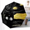 1pc Starry Night Cat Automatic Folding Exquisite Umbrella Portable Collapsible Design, 8-Rib Iron Frame, Durable Fabric, All-Season Casual O