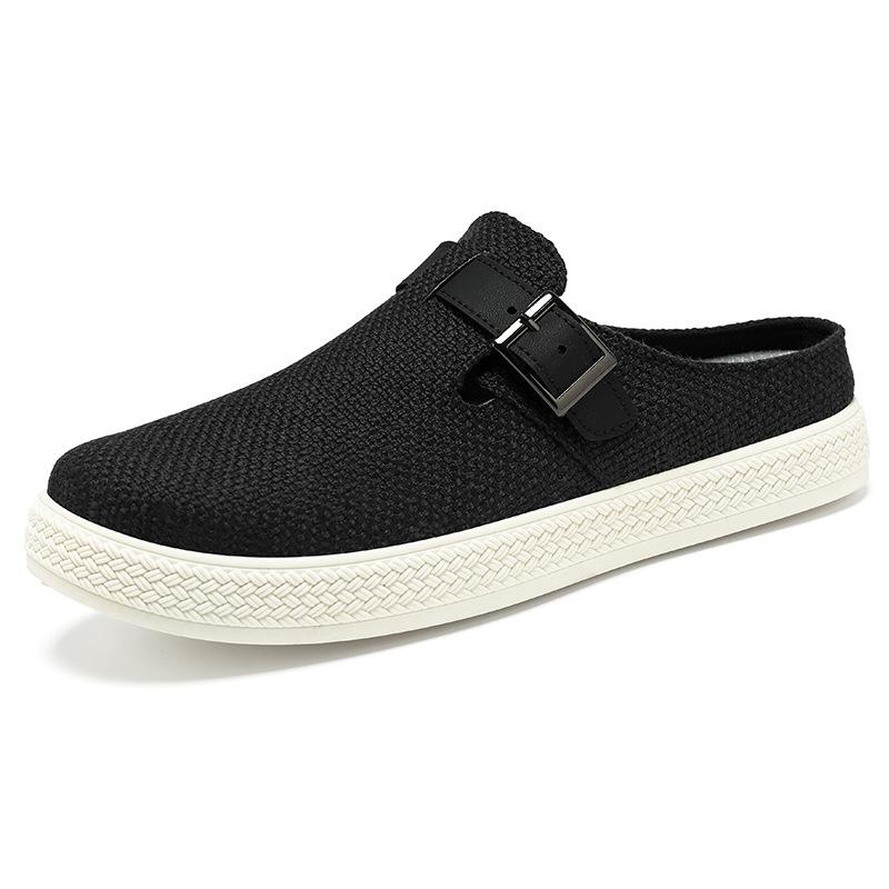 Men's shoes summer breathable low-top casual shoes outer slippers home trendy cloth shoes comfortable dad shoes