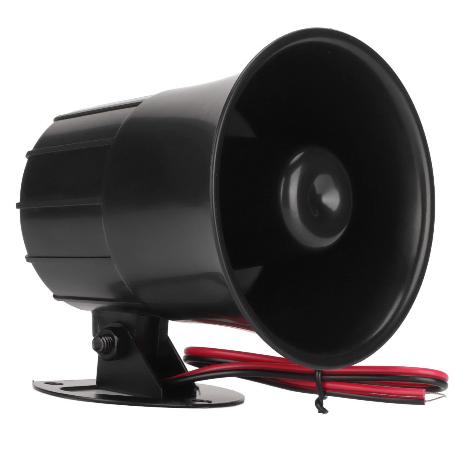 Sirène Avertisseur Électrique, Sirène d'Alarme Forte Filaire de Sécurité 12V Système d'Alarme Anti-cambriolage de Jardin pour Système Domestique s