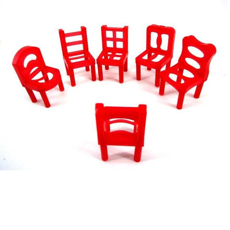 18PCS Chairs Novelty Folding Balance Chair Puzzle Toy