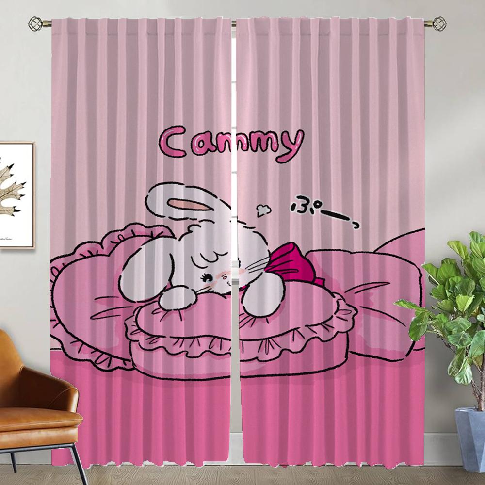 

Mikko Window Curtain for Room 2 Panel Halloween Decoration Tulle for Bedroom Curtains Child Room Partition Shades Living Kitchen W50xH70cmx2pcs-CL