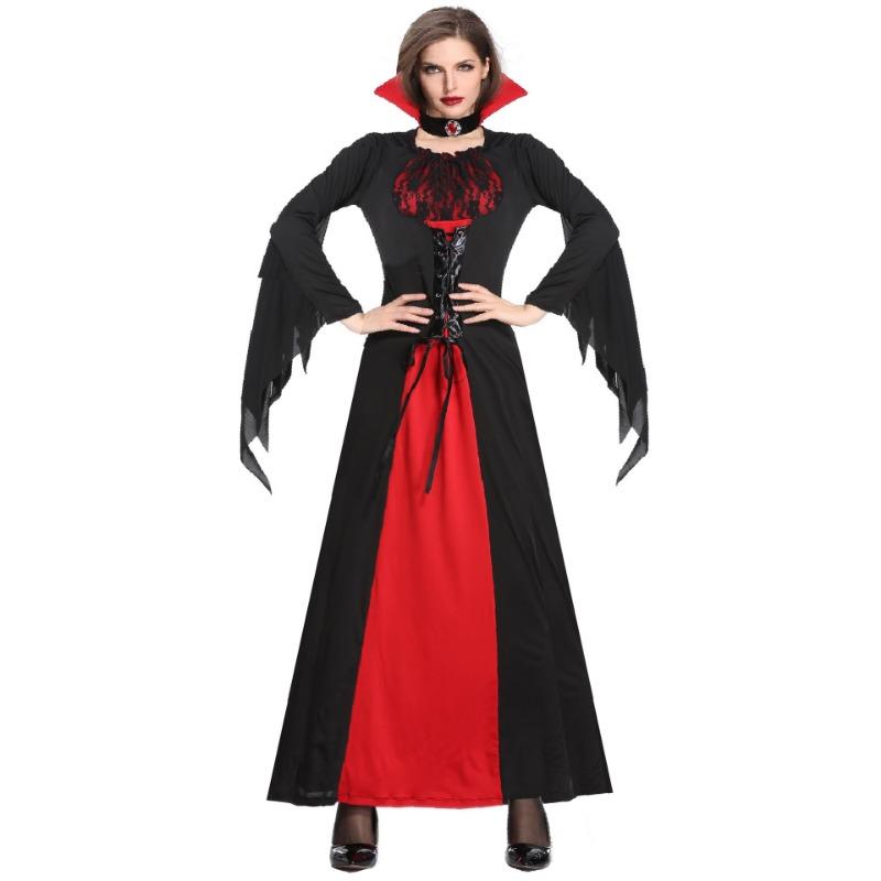 Halloween cosplay vampire costume, witch costume, devil costume, stage costume