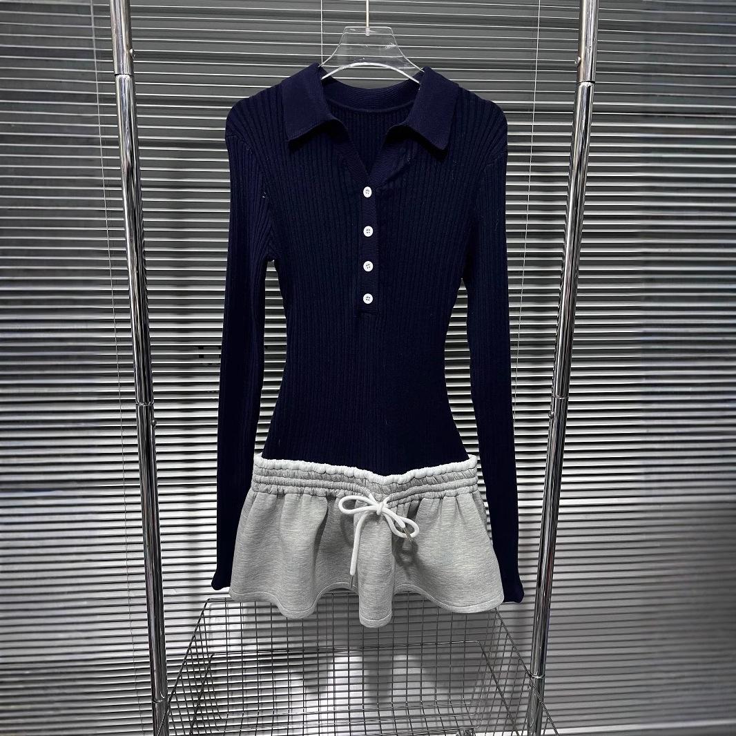 

American Collegiate A-Line Sporty Mini Dress – Women s High-IQ Fashion Small синий