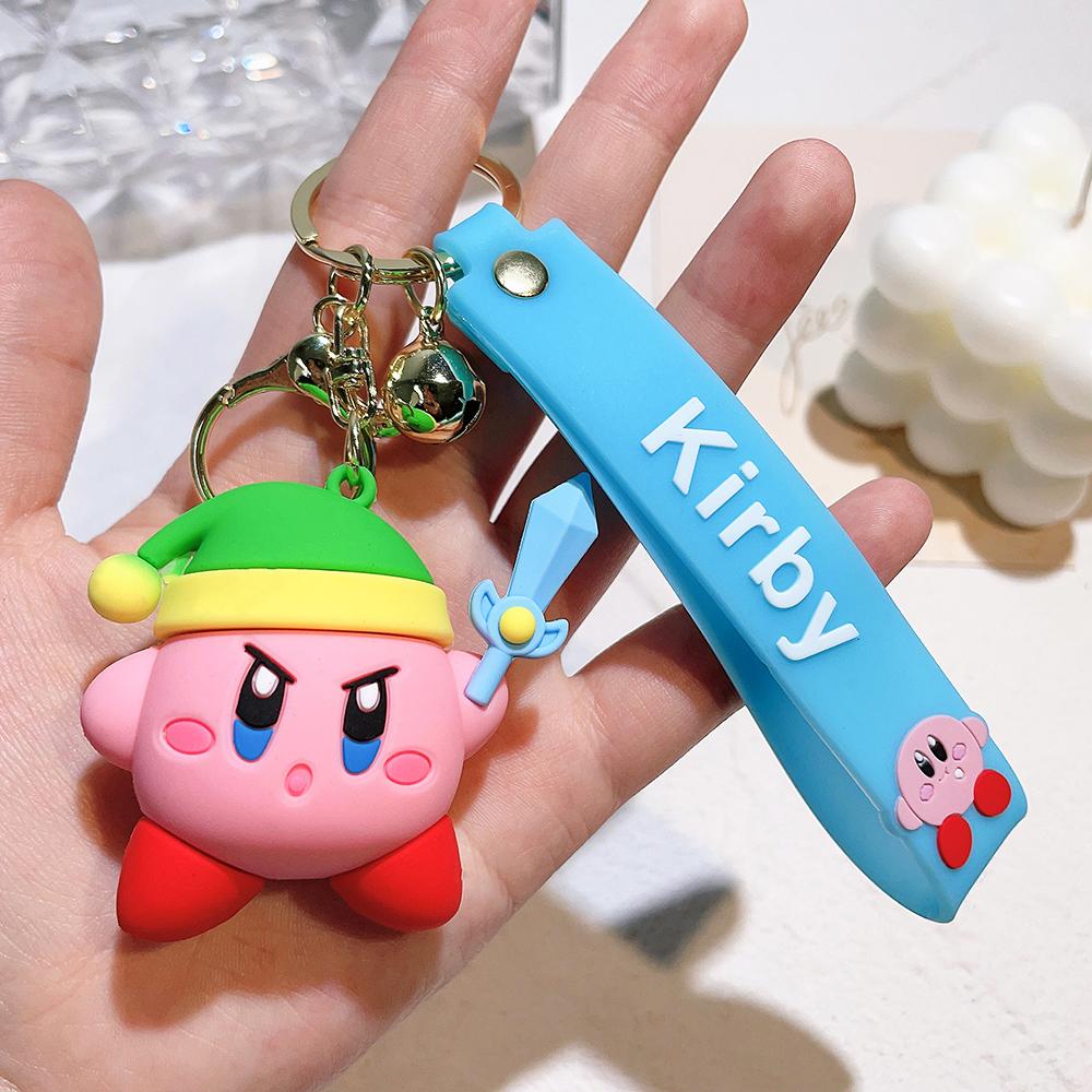 8 Styles Kirby Cartoon Keychains For Bag Car Key Chains Gift Decoration Accessories Anime Merchandise Action Figure