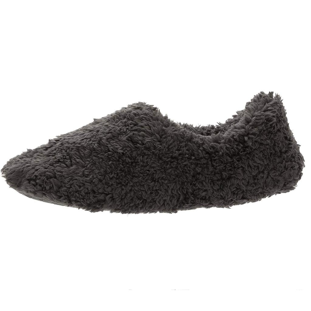 Warm Room Slippers with Carbon XXL [mianshe] Heels, Unisex, Fluffy, Lightweight, Washable, Black,
