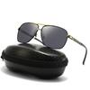Polarized Sunglasses Men'S Square Double Beam Sunshade Driver Driving Fishing Discoloration Day And Night Han Chao