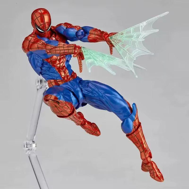 Marvel Spider-Man Ver Articulated Action Figure Model Kit Desktop Ornament Decor Trendy Toys For Boys Fun Surprise Gift KO 2.0 Poseable Scale Detailed