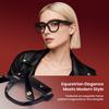 Cyxus 2026 Zodiac of the Auspicious Fashion Glasses with Blue Light and UV Unisex "Year Horse" Glasses, Protection, Stylish, (8153T01 Black)