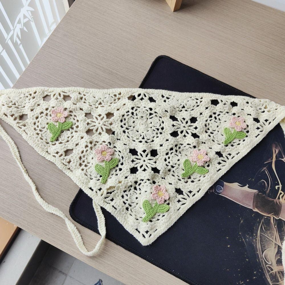 

Солодкий етнічний стиль тюрбан вишня гачком бандана вінтажний квітковий в язаний пов язок на голову дівчата Style6