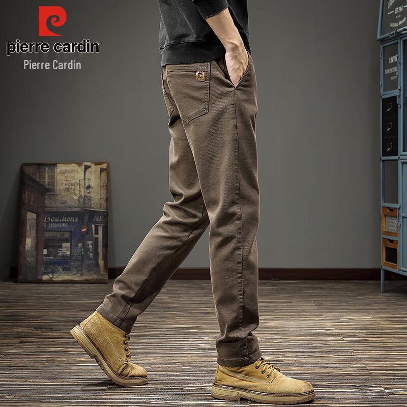 Pierre Cardin Herr Business Casual Byxor med Raka Ben