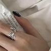 Xiaohongshu 925 Sterling Silver Exaggerated Plain Ring for Women – Simple, Luxurious, High-End Design.
