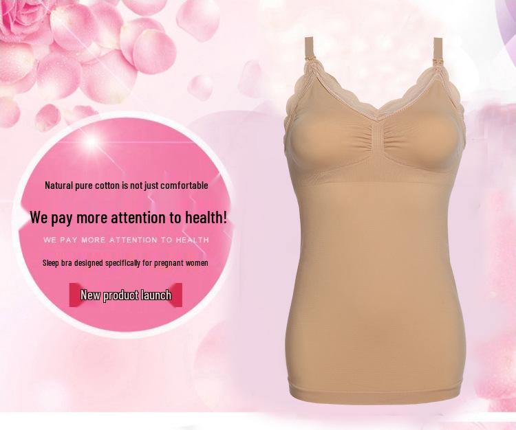 Maieu de alăptare maternă cu suport wireless și design anti-cădere