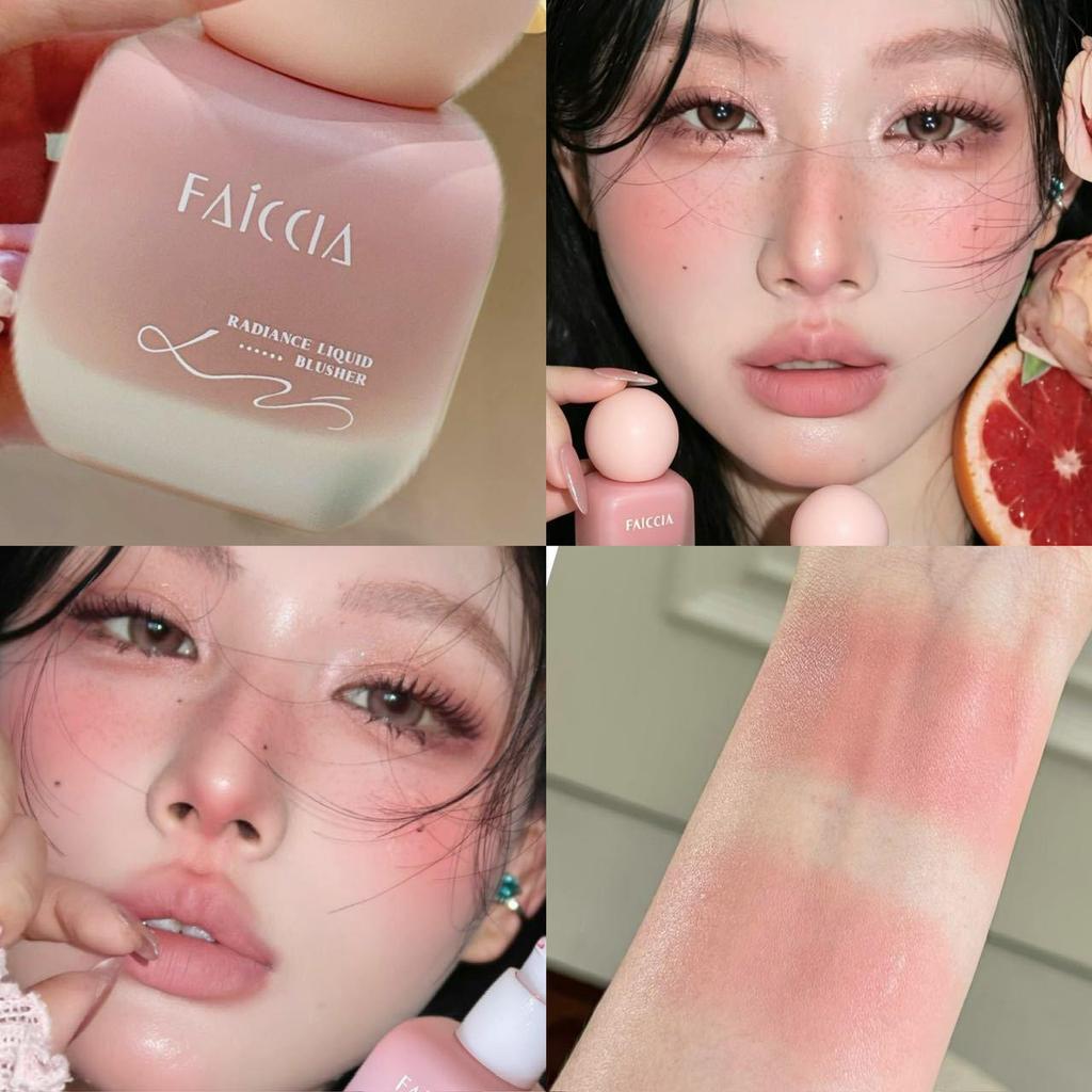 FAICCIA Phi Xi Dian Cheek Yu Cai Liquid Blush: Clear, Natural, Skin-Melting, No Fallout, Brightening, Atmosphere-Enhancing Blush.