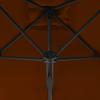 300x230 Cm Steel Mast Sun Umbrella In Terracotta Brown