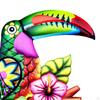 Creative Parrot Wall Art Sculpture Hanging Decor Ornament Metal for Living Room Home