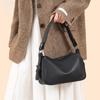 Fashionable and Casual Large-capacity Pillow Bag, Single-shoulder Crossbody Bag Made of Cowhide