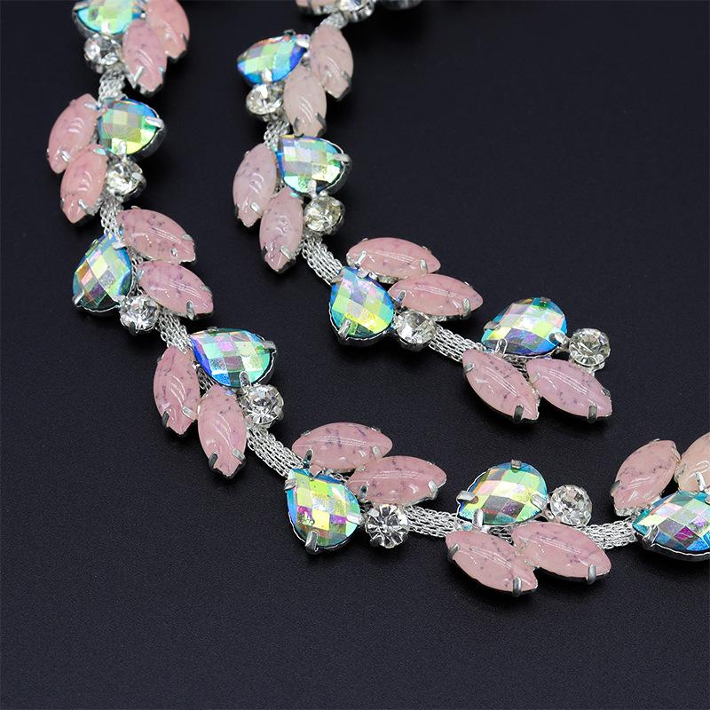 

Цепочка с кристаллами Маркиза на когтях для DIY вечернего платья и модных аксессуаров высокого класса Approx. 90CM