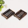 1Pcs Wooden Natural Bamboo Soap Dish Tray Holder Storage Soap Rack Plate Box Container For Bath Shower Plate Bathroom