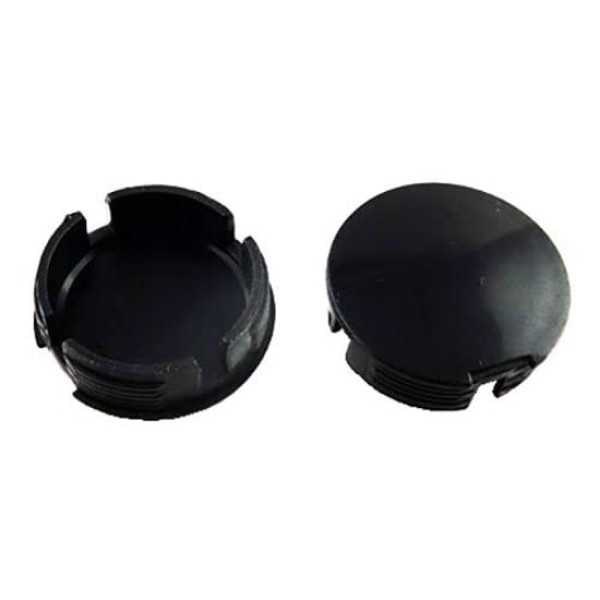 Sagisaka Cotterless Crank Caps for 24mm 2 Pieces Bicycles, Black, Diameter, (66025) чёрный