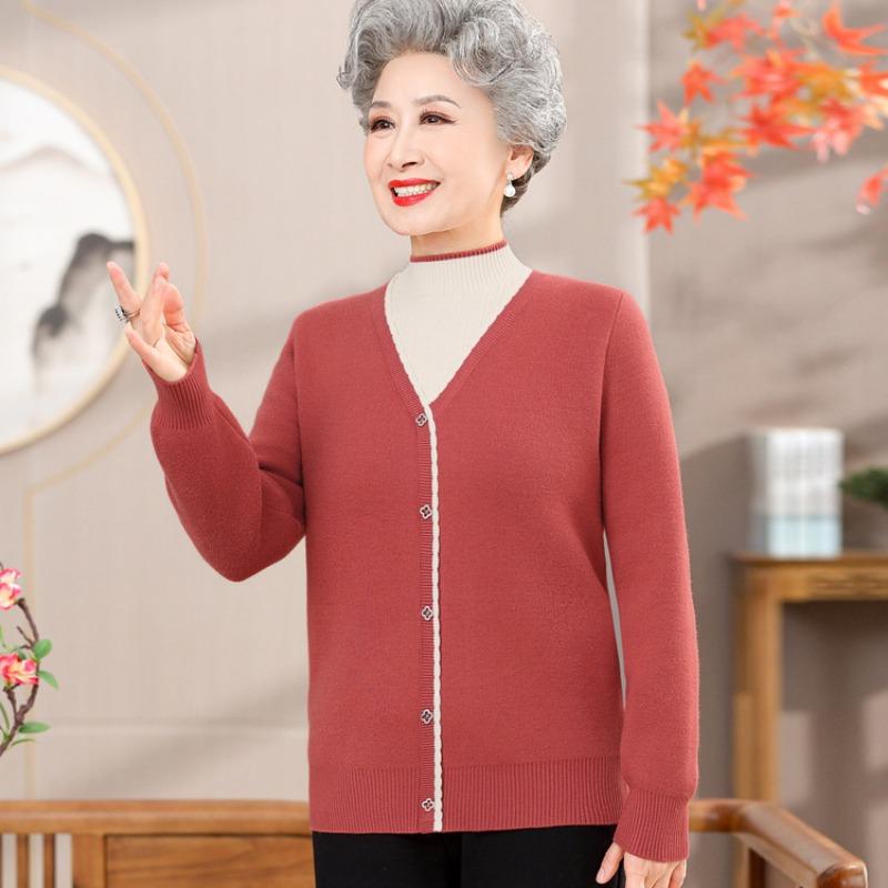 

Женский свитер с полувысоким воротником, бабушкин, вязаный свитер с эффектом двухслойности, утолщенный, новый осенне-зимний бархатный вязаный свитер для ношения под низ 3XL (recommended 125-70kg) красный