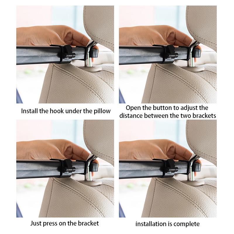 Car Tablet Phone Holder Stand Bracket 2 in 1 Car Truck Back Seat Headrest Phone Mount Holder for iPad Rear Seat Universal