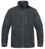 TACVASEN Tactical Winter Windproof Long Sleeve Thick Fleece Coat with Zipper Perfect for Everyday and Outdoor Dark Size 3XL Men's Blouson, Pockets,