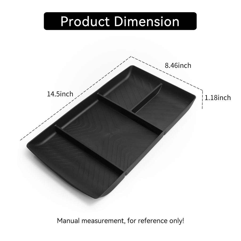 for Honda Prologue/Acura ZDX 2026 TPE Center Console Lower Layer Storage Box Organizer Tray Car Interior Accessories Black