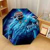 Erling Haaland Automatic 3‑Fold Umbrella 8‑Rib Windproof Folding Umbrella Sun Rain Protection For Outdoor Travel Daily Use