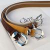 Genuine Leather Women's Belt Cowhide with Casual Pants Jeans Decoration for Women's Spring and Summer Belt