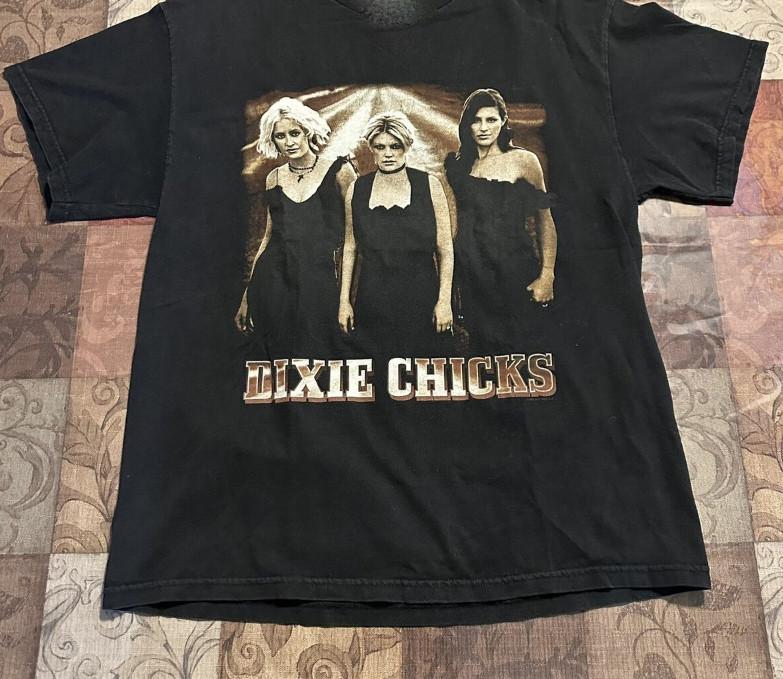 Винтаж Dixie Chicks 2003 Кантри Музыка Хлопок Черный Все Размеры Унисекс Футболка TR212 Унисекс Футболка XXXL