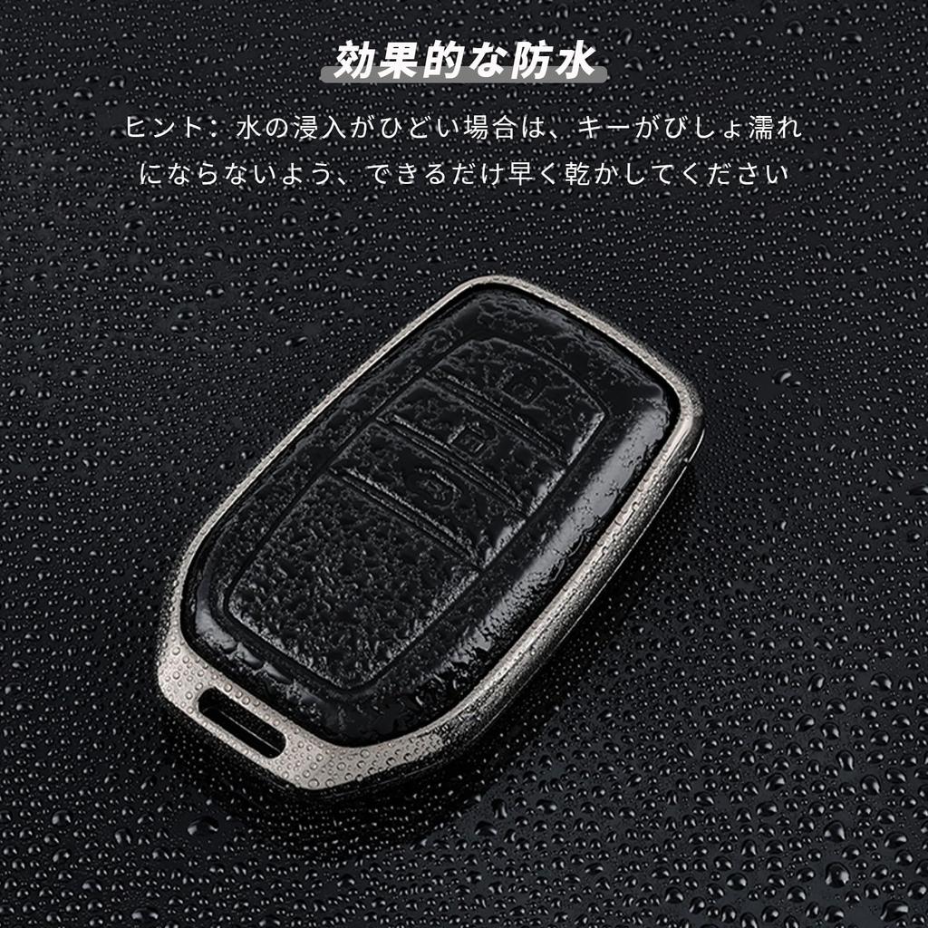 [OFFCURVE] TOYOTA Key Case Zinc Alloy + Genuine Leather Car
